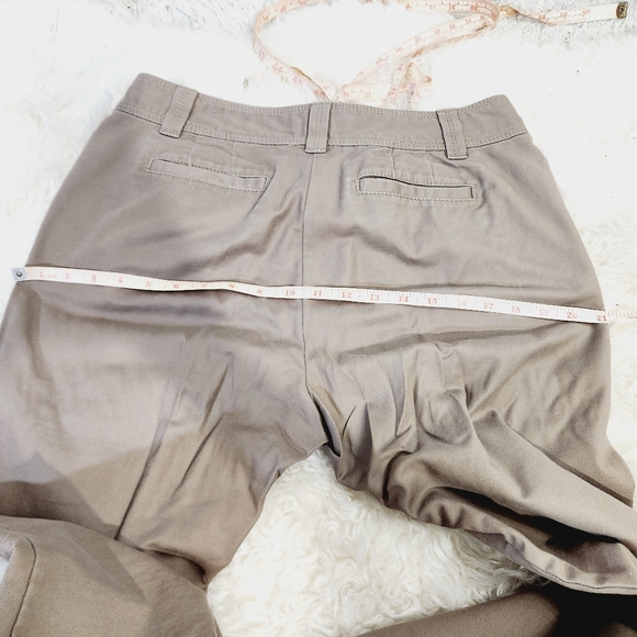 Ann Taylor Petite Womens Trouser Curvy Fit Sure 10p Khaki Green - Picture 8 of 11